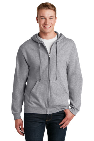 Jerzees NuBlend Full-Zip Hooded Sweatshirt (Athletic Heather)