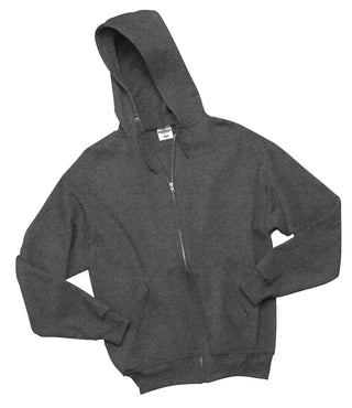 Jerzees NuBlend Full-Zip Hooded Sweatshirt (Black Heather)