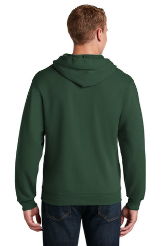 Jerzees NuBlend Full-Zip Hooded Sweatshirt (Forest Green)