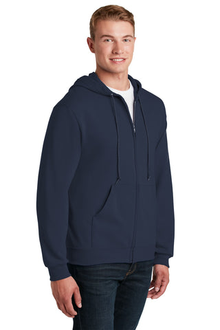 Jerzees NuBlend Full-Zip Hooded Sweatshirt (Navy)