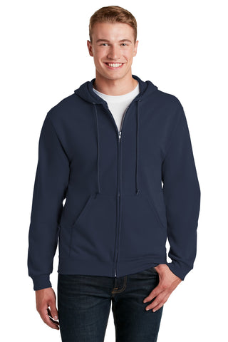 Jerzees NuBlend Full-Zip Hooded Sweatshirt (Navy)