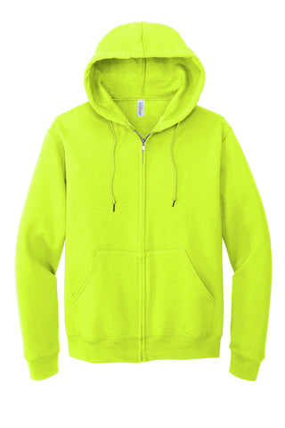 Jerzees NuBlend Full-Zip Hooded Sweatshirt (Safety Green)