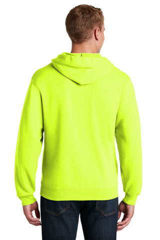 Jerzees NuBlend Full-Zip Hooded Sweatshirt (Safety Green)