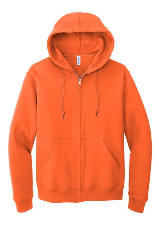 Jerzees NuBlend Full-Zip Hooded Sweatshirt (Safety Orange)