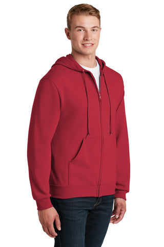 Jerzees NuBlend Full-Zip Hooded Sweatshirt (True Red)