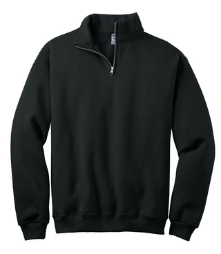 Jerzees NuBlend 1/4-Zip Cadet Collar Sweatshirt (Black)