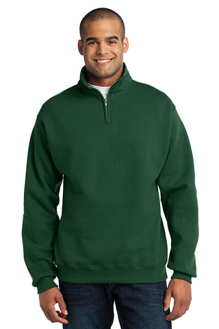 Jerzees NuBlend 1/4-Zip Cadet Collar Sweatshirt (Forest Green)