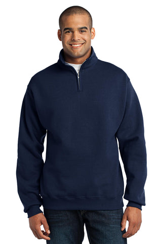 Jerzees NuBlend 1/4-Zip Cadet Collar Sweatshirt (Navy)