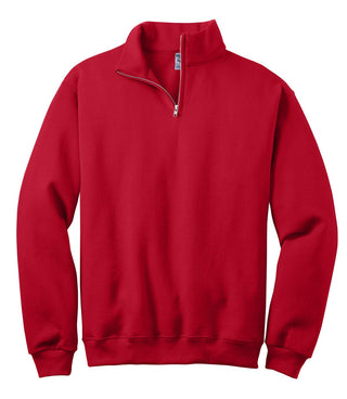 Jerzees NuBlend 1/4-Zip Cadet Collar Sweatshirt (True Red)