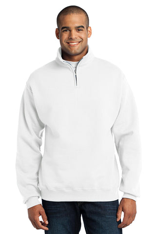 Jerzees NuBlend 1/4-Zip Cadet Collar Sweatshirt (White)