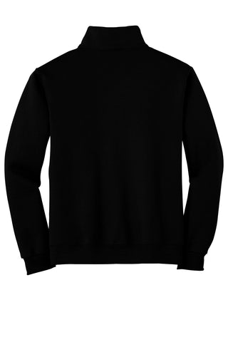 Jerzees NuBlend 1/4-Zip Cadet Collar Sweatshirt (Black)