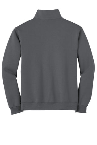 Jerzees NuBlend 1/4-Zip Cadet Collar Sweatshirt (Charcoal Grey)