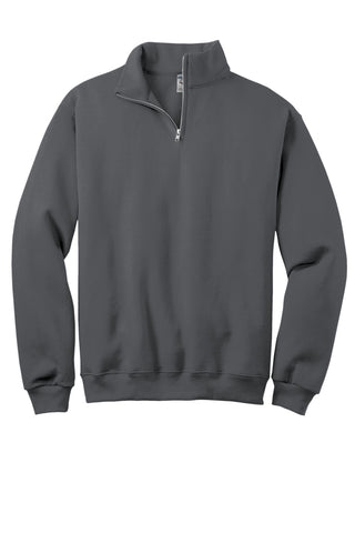 Jerzees NuBlend 1/4-Zip Cadet Collar Sweatshirt (Charcoal Grey)