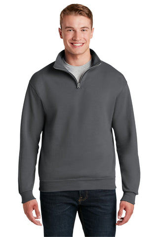 Jerzees NuBlend 1/4-Zip Cadet Collar Sweatshirt (Charcoal Grey)