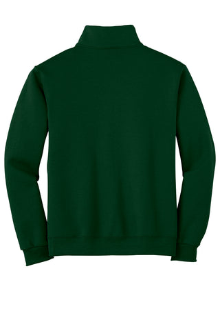 Jerzees NuBlend 1/4-Zip Cadet Collar Sweatshirt (Forest Green)