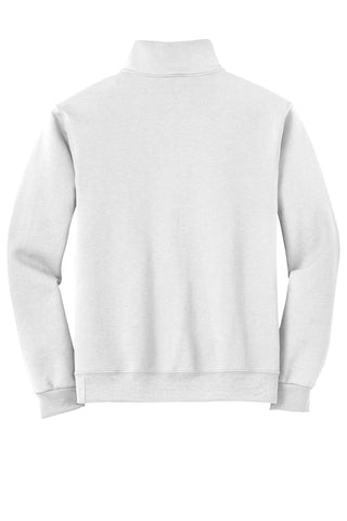 Jerzees NuBlend 1/4-Zip Cadet Collar Sweatshirt (White)
