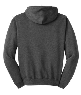 Jerzees NuBlend Pullover Hooded Sweatshirt (Black Heather)