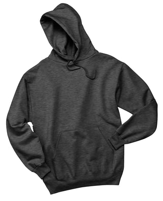 Jerzees NuBlend Pullover Hooded Sweatshirt (Black Heather)