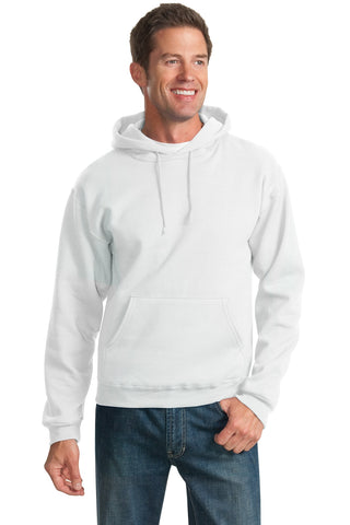 Jerzees NuBlend Pullover Hooded Sweatshirt (White)