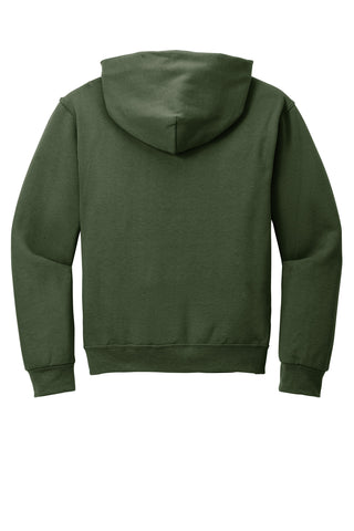 Jerzees NuBlend Pullover Hooded Sweatshirt (Military Green)