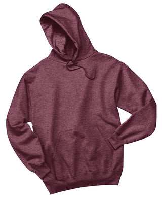 Jerzees NuBlend Pullover Hooded Sweatshirt (Vintage Heather Maroon)