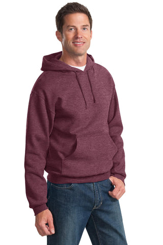 Jerzees NuBlend Pullover Hooded Sweatshirt (Vintage Heather Maroon)