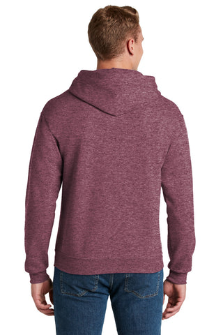 Jerzees NuBlend Pullover Hooded Sweatshirt (Vintage Heather Maroon)