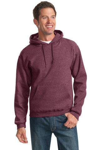 Jerzees NuBlend Pullover Hooded Sweatshirt (Vintage Heather Maroon)