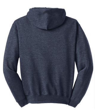 Jerzees NuBlend Pullover Hooded Sweatshirt (Vintage Heather Navy)