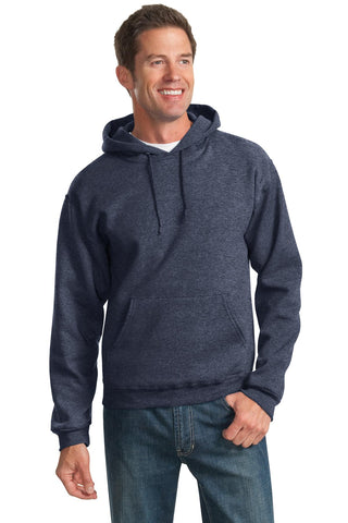 Jerzees NuBlend Pullover Hooded Sweatshirt (Vintage Heather Navy)
