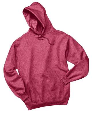 Jerzees NuBlend Pullover Hooded Sweatshirt (Vintage Heather Red)