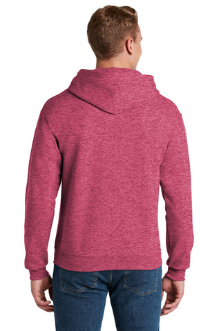 Jerzees NuBlend Pullover Hooded Sweatshirt (Vintage Heather Red)