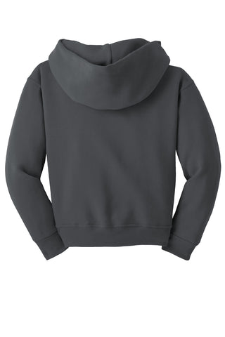 Jerzees Youth NuBlend Pullover Hooded Sweatshirt (Charcoal Grey)