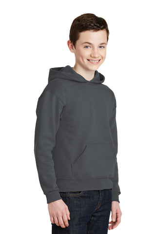 Jerzees Youth NuBlend Pullover Hooded Sweatshirt (Charcoal Grey)