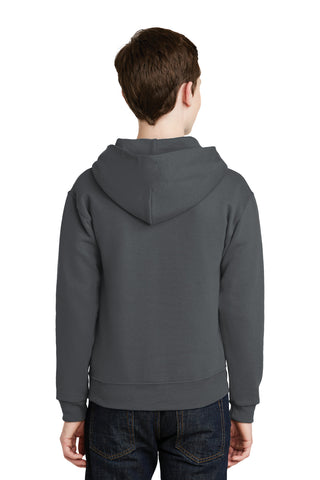 Jerzees Youth NuBlend Pullover Hooded Sweatshirt (Charcoal Grey)