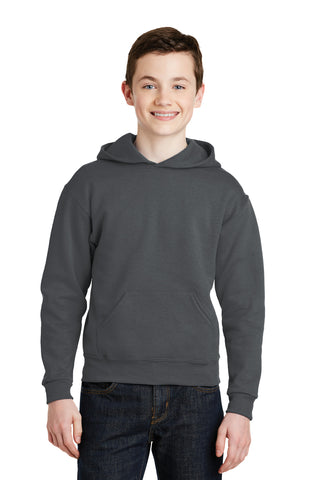 Jerzees Youth NuBlend Pullover Hooded Sweatshirt (Charcoal Grey)