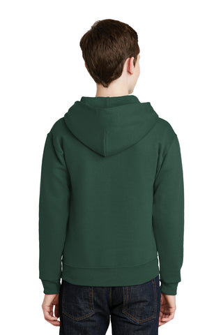 Jerzees Youth NuBlend Pullover Hooded Sweatshirt (Forest Green)
