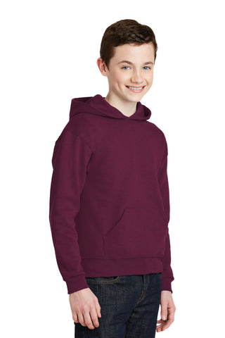 Jerzees Youth NuBlend Pullover Hooded Sweatshirt (Maroon)
