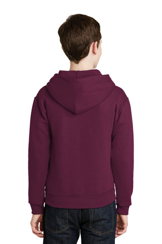 Jerzees Youth NuBlend Pullover Hooded Sweatshirt (Maroon)