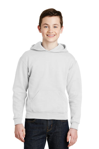Jerzees Youth NuBlend Pullover Hooded Sweatshirt (White)