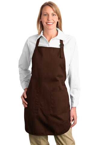 Port Authority Full-Length Apron with Pockets (Coffee Bean)