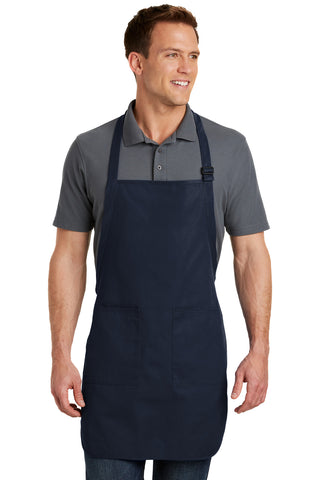 Port Authority Full-Length Apron with Pockets (Navy)