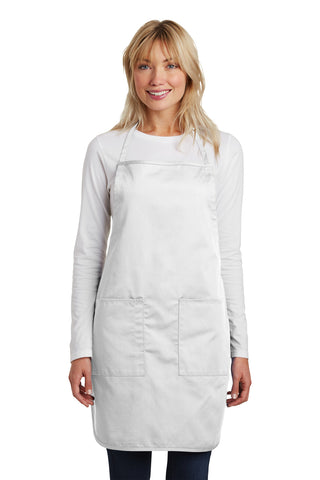 Port Authority Full-Length Apron (White)