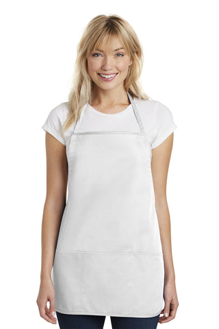 Port Authority Medium-Length Apron (White)