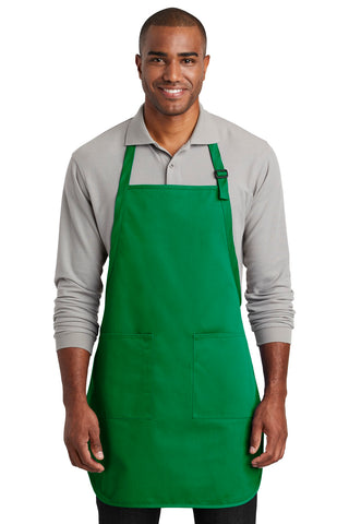 Port Authority Full-Length Two-Pocket Bib Apron (Kelly Green)