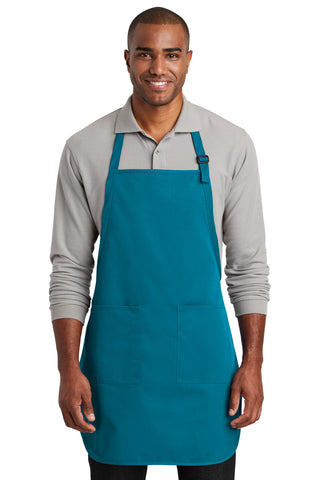 Port Authority Full-Length Two-Pocket Bib Apron (Sapphire)