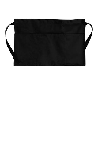 Port Authority Three-Pocket Waist Apron (Black)