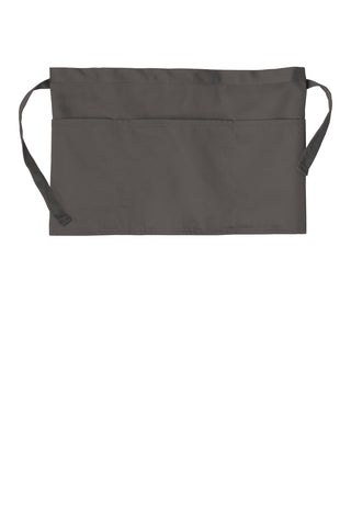 Port Authority Three-Pocket Waist Apron (Charcoal)