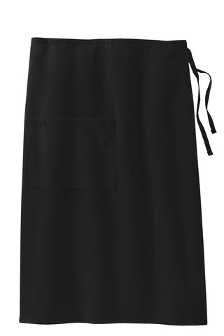 Port Authority Easy Care Full Bistro Apron with Stain Release (Black)