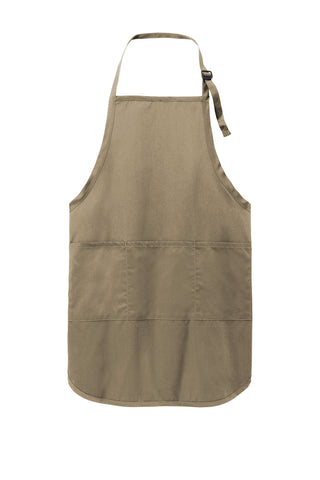 Port Authority Easy Care Full-Length Apron with Stain Release (Khaki)